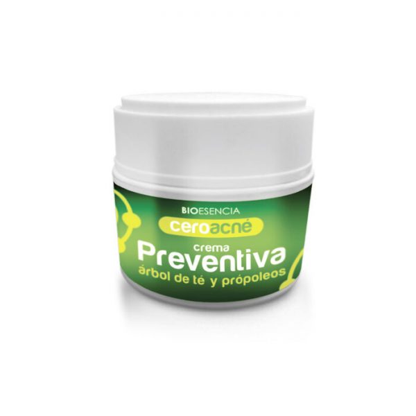 Crema preventiva anti-acné con arbol de té y propóleos