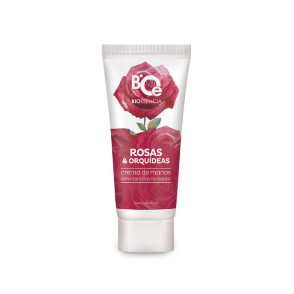 Crema de manos con karité, rosas y orquídeas